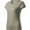 Tričko dámske Basic – farba svetlá khaki