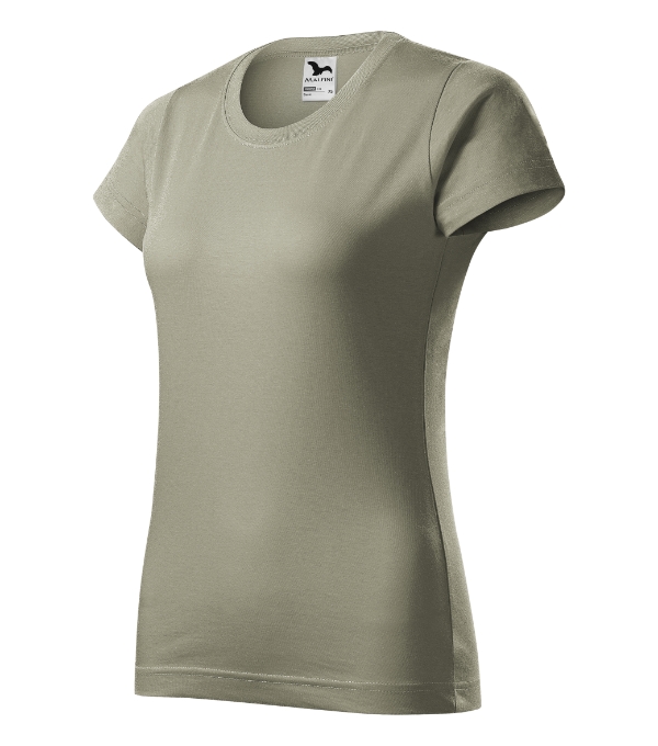 Tričko dámske Basic – farba svetlá khaki