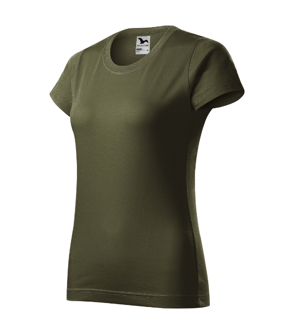 Tričko dámske Basic – farba military