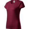 Tričko dámske Basic – farba garnet