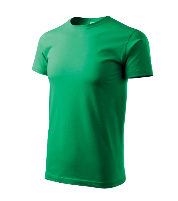 Tričko pánske Basic – farba trávovo zelená