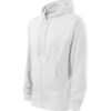 Mikina pánska Trendy Zipper – farba biela