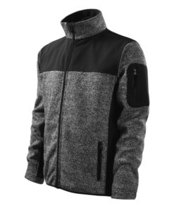 Softshellová bunda pánska Casual – farba knit gray