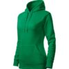 Mikina dámska Cape Free – farba trávovo zelená