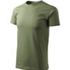 Tričko pánske Basic Free – farba khaki