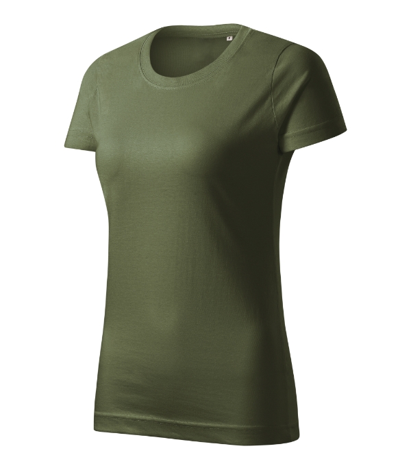 Tričko dámske Basic Free – farba khaki