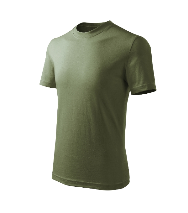 Tričko detské Basic Free – farba khaki