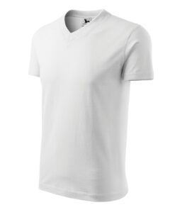 Tričko unisex V-neck – farba biela