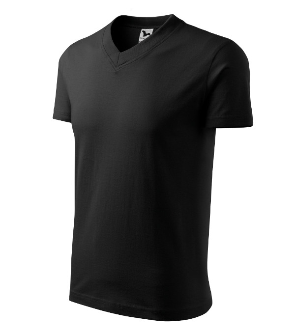 Tričko unisex V-neck – farba čierna