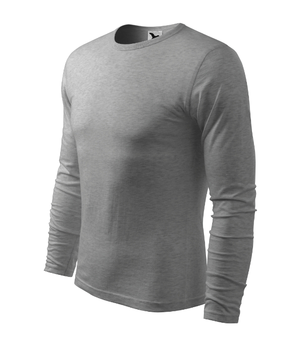 Tričko pánske Fit-T LS – farba tmavosivý melír