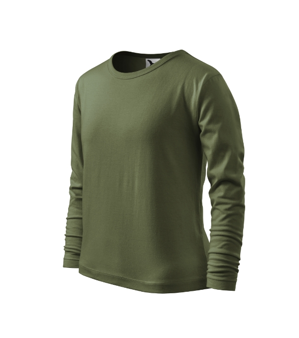 Tričko detské Fit-T LS – farba khaki