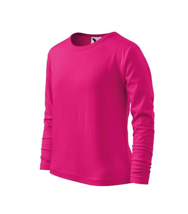 Tričko detské Fit-T LS – farba malinová