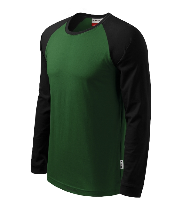 Tričko unisex Street LS – farba fľaškovozelená