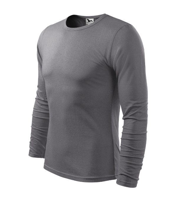 Tričko pánske Fit-T LS – farba oceľovo sivá