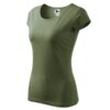 Tričko dámske Pure – farba khaki