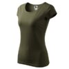 Tričko dámske Pure – farba military