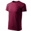 Tričko pánske Basic – farba garnet