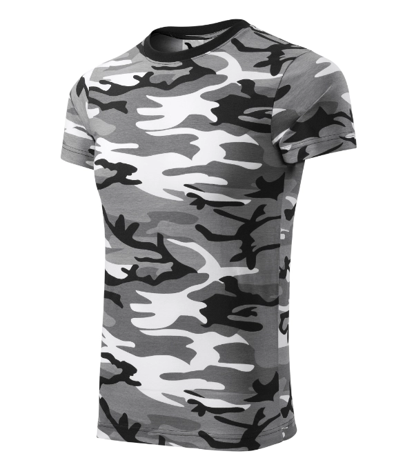 Tričko unisex Camouflage – farba camouflage gray