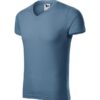 Tričko pánske Slim Fit V-neck – farba denim