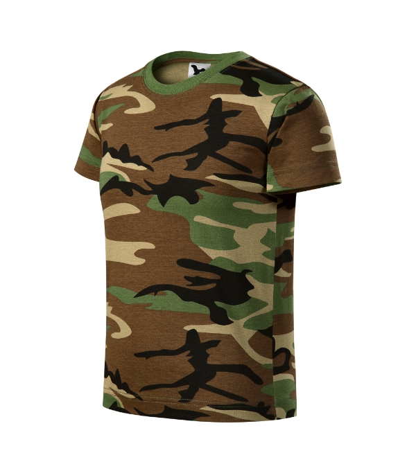 Tričko detské Camouflage – farba camouflage brown