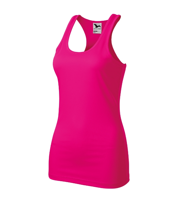 Top dámsky Racer – farba neon ružová