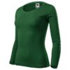 Tričko dámske Fit-T LS – farba fľaškovozelená