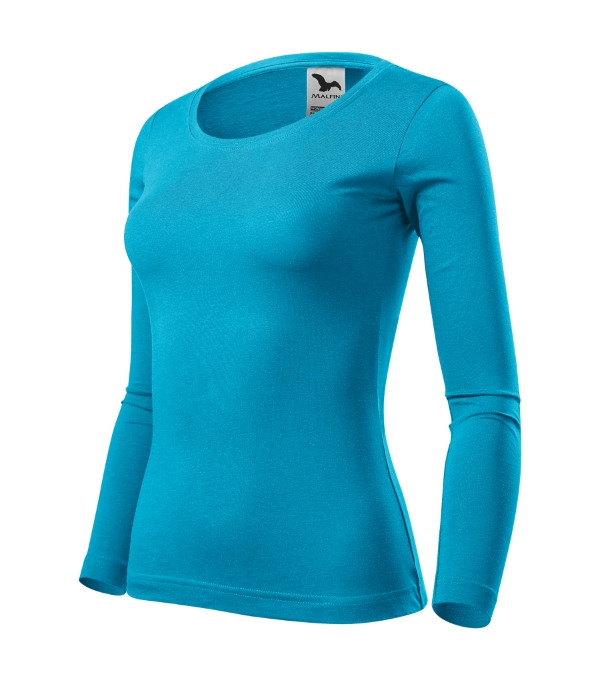 Tričko dámske Fit-T LS – farba tyrkysová