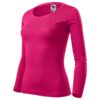Tričko dámske Fit-T LS – farba malinová