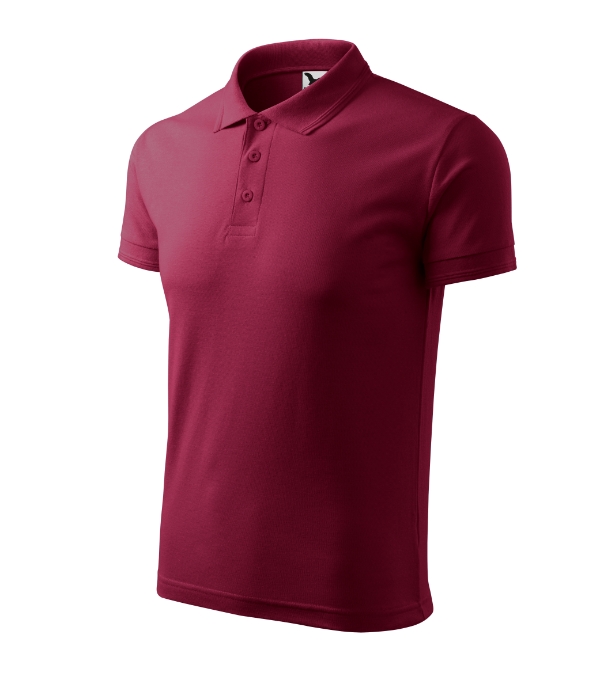 Polokošeľa pánska Pique Polo – farba garnet