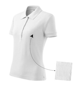 Polokošeľa dámska Cotton – farba biela