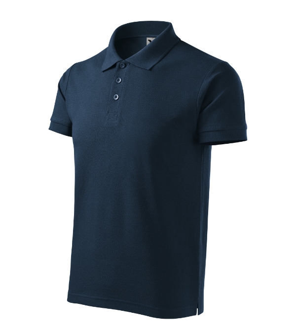 Polokošeľa pánska Cotton Heavy – farba námornícka modrá