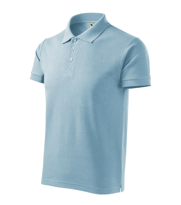 Polokošeľa pánska Cotton Heavy – farba nebeská modrá