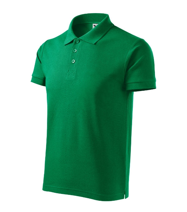 Polokošeľa pánska Cotton Heavy – farba trávovo zelená