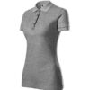 Polokošeľa dámska Cotton Heavy – farba tmavosivý melír