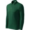 Polokošeľa pánska Pique Polo LS – farba dark green