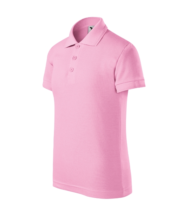 Polokošeľa detská Pique Polo – farba ružová