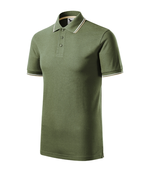 Polokošeľa pánska Focus – farba khaki