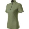 Polokošeľa dámska Prime (GOTS) – farba khaki