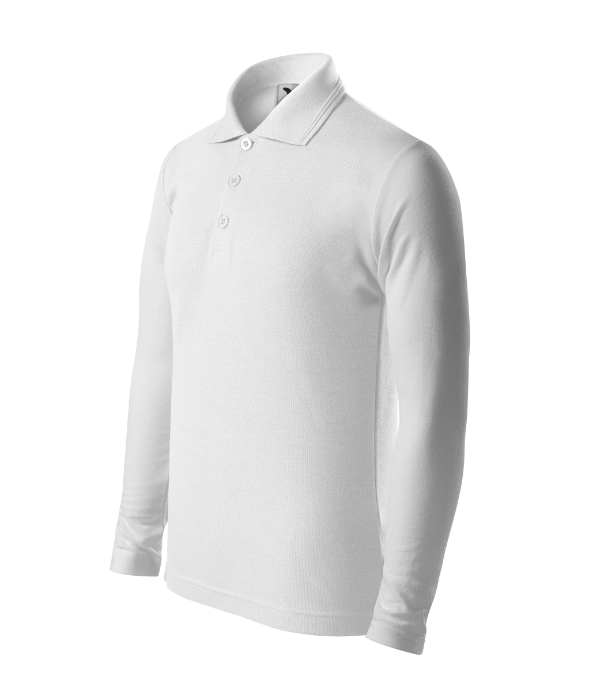Polokošeľa detská Pique Polo LS – farba biela