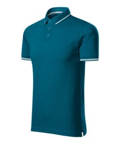 Polokošeľa pánska Perfection plain – farba petrol blue