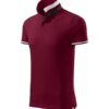 Polokošeľa pánska Collar Up – farba garnet