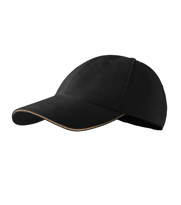 Čiapka unisex Sandwich 6P – farba čierna