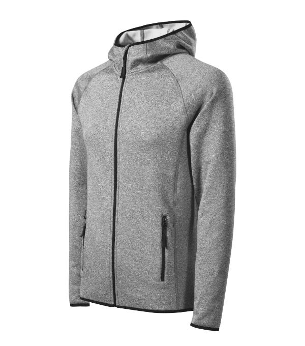 Stretch fleece pánsky Direct – farba tmavosivý melír