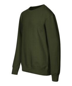 Mikina detská Crew – farba military