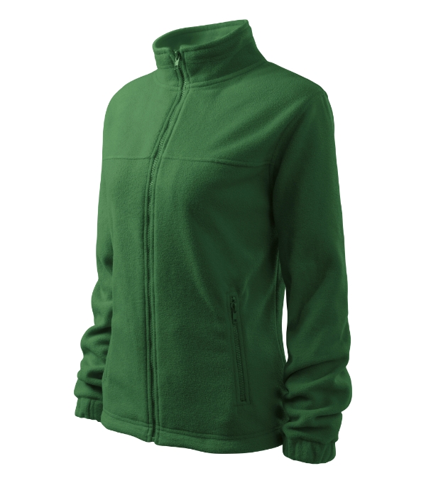 Fleece dámsky Jacket – farba fľaškovozelená 06 (brand label)