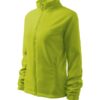 Fleece dámsky Jacket – farba limetková 62 (brand label)
