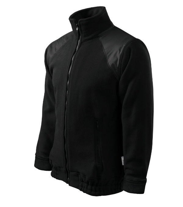Fleece unisex Jacket Hi-Q – farba čierna 01 (brand label)