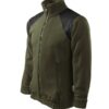Fleece unisex Jacket Hi-Q – farba military 69 (brand label)