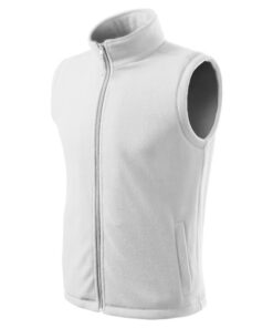 Fleece vesta unisex Next – farba biela