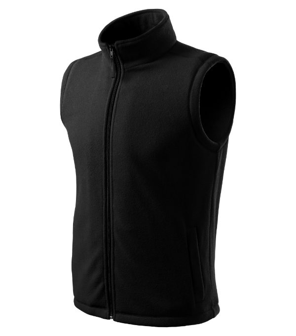 Fleece vesta unisex Next – farba čierna